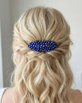 Braut Haarkamm Blau Iris Kristall Steckkamm Haarschmuck - AVYRAA BRIDAL