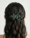 Braut Haarkamm mit facettierten Kristallen handgefertigt elegant ca. 10 cm - AVYRAA BRIDAL