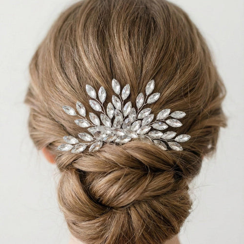 Braut Haarkamm mit facettierten Schmucksteinen - AVYRAA BRIDAL
