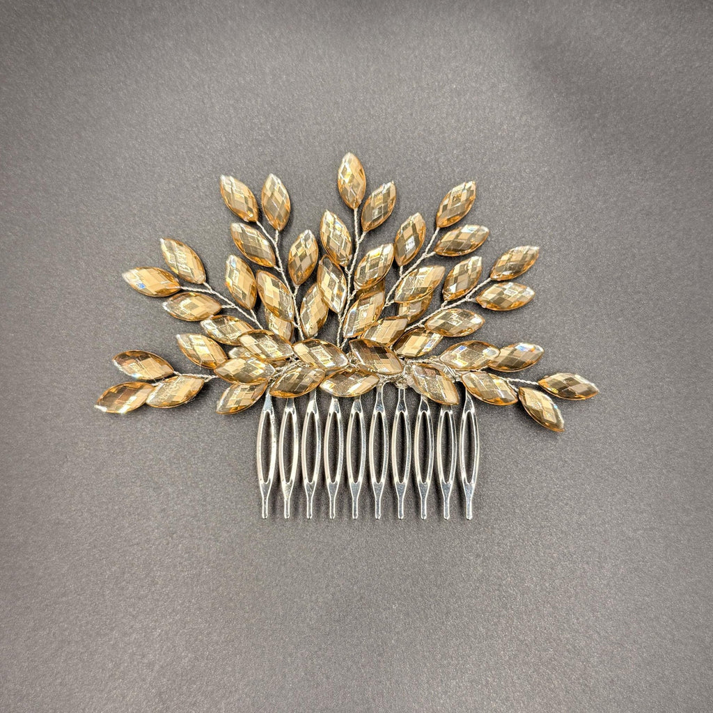 Braut Haarkamm mit facettierten Schmucksteinen - AVYRAA BRIDAL