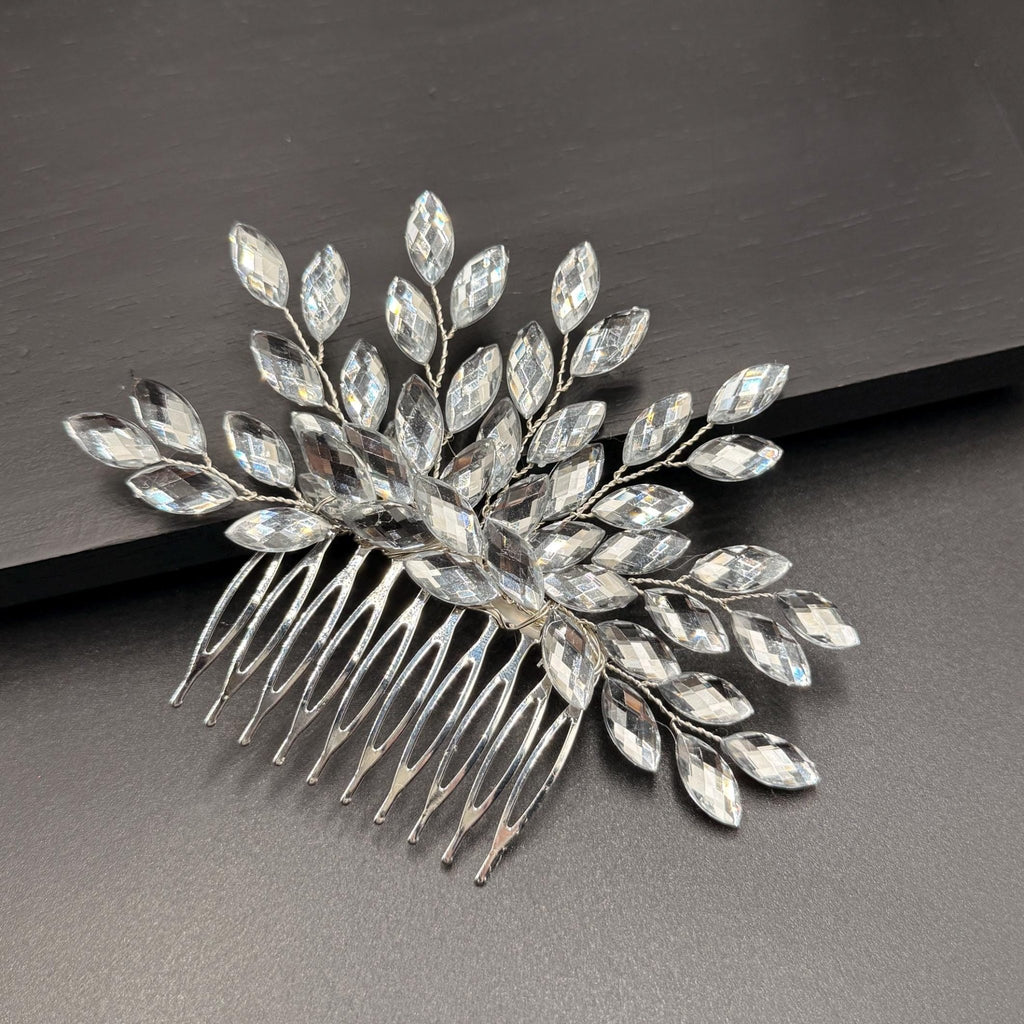 Braut Haarkamm mit facettierten Schmucksteinen - AVYRAA BRIDAL