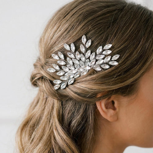 Braut Haarkamm mit facettierten Schmucksteinen - AVYRAA BRIDAL