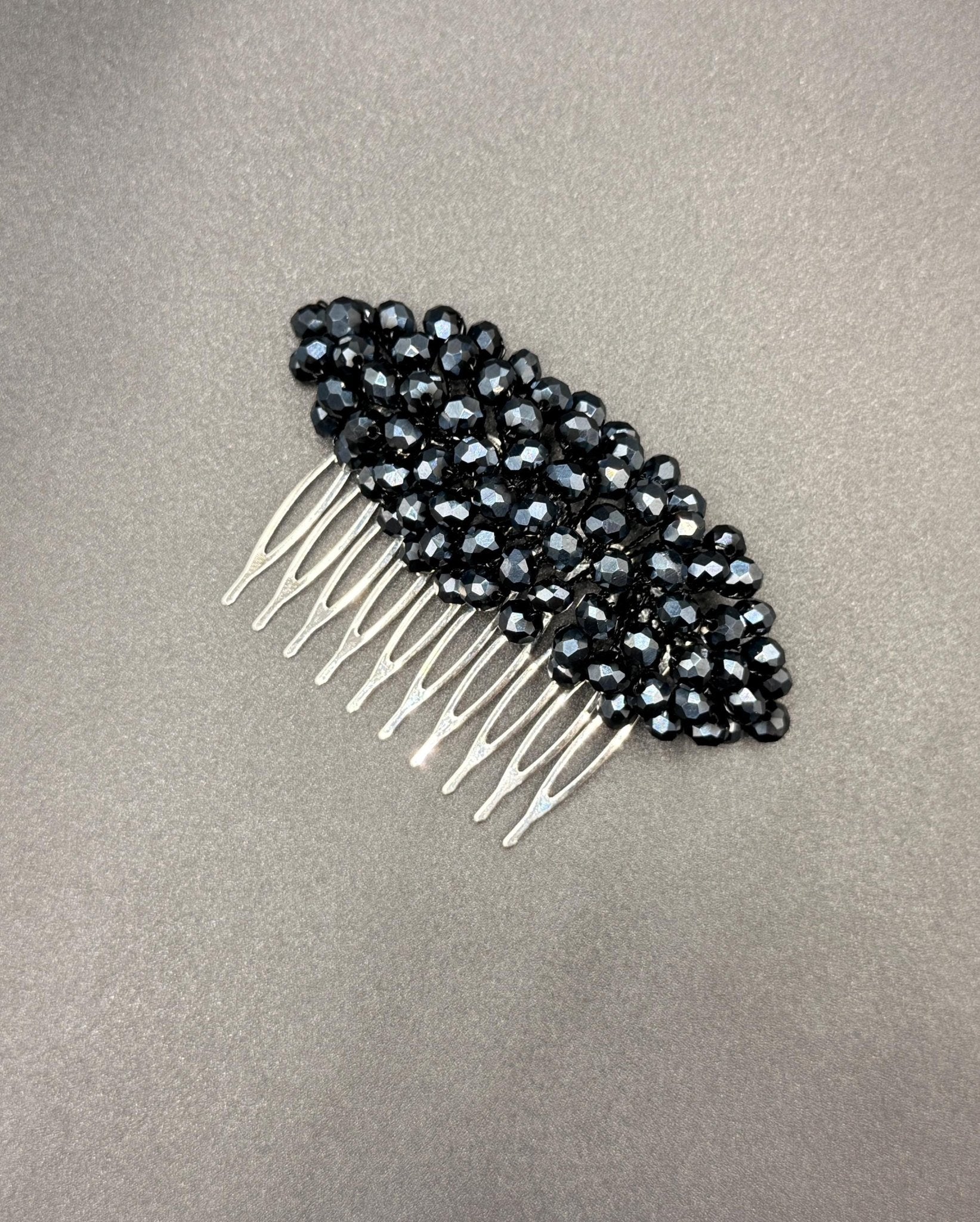 Braut Haarkamm Navyblau Kristall Perlen Haarschmuck - AVYRAA BRIDAL