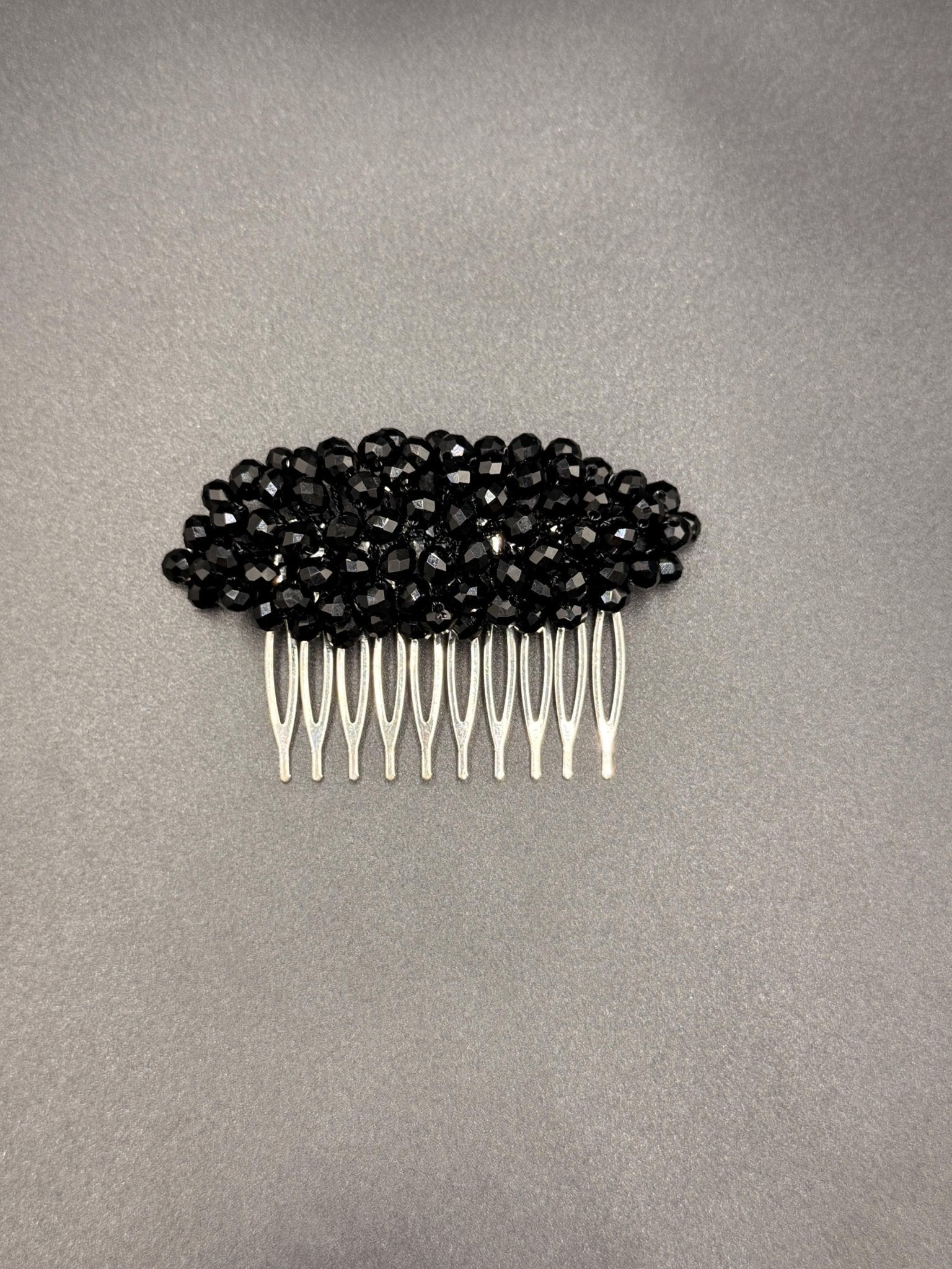 Braut Haarkamm Schwarz Kristall Strass Draht Haarschmuck - AVYRAA BRIDAL