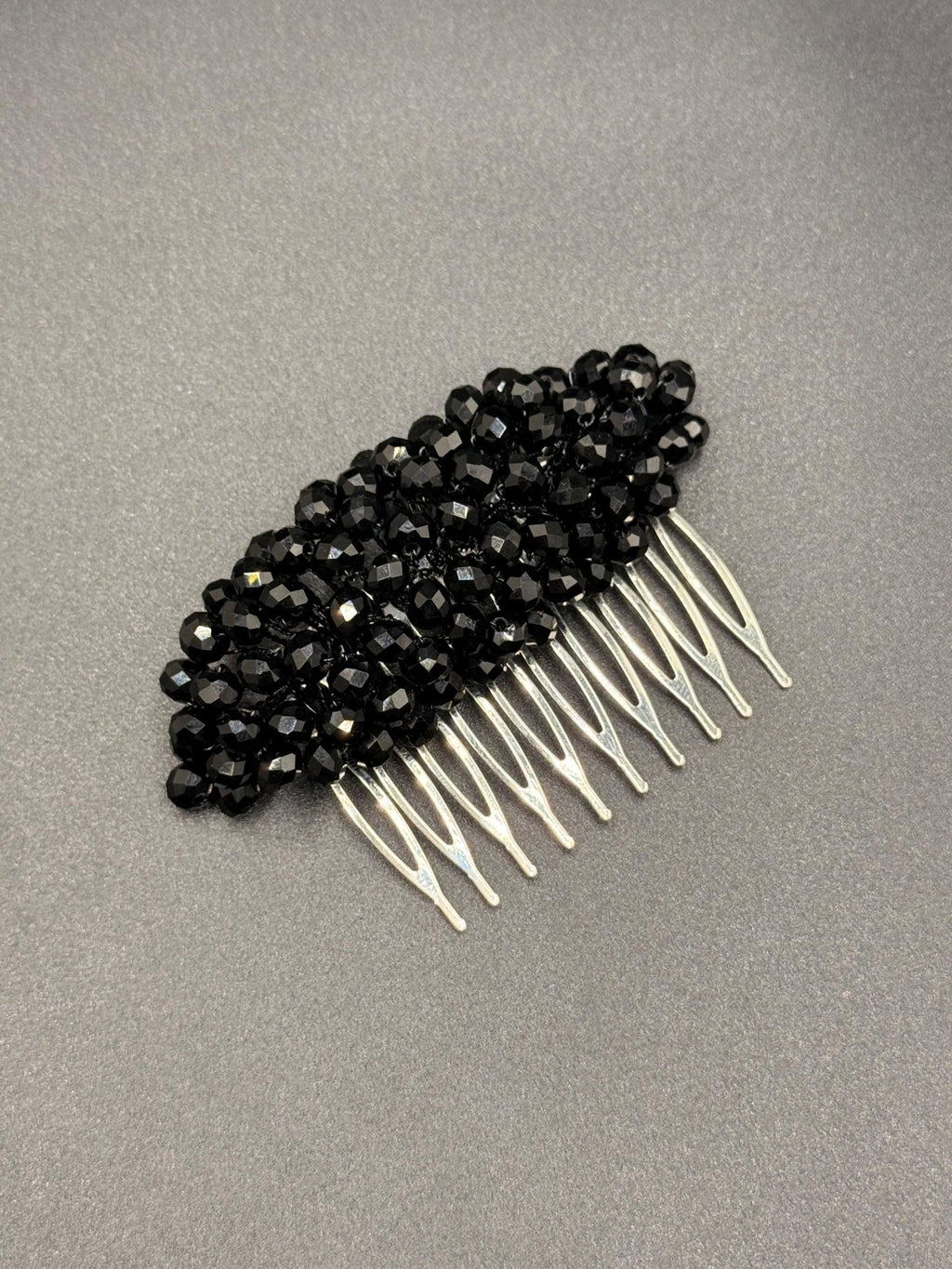 Braut Haarkamm Schwarz Kristall Strass Draht Haarschmuck - AVYRAA BRIDAL