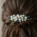 Braut Haarkamm Smaragdgrün Kristall Strass Draht Haarschmuck - AVYRAA BRIDAL
