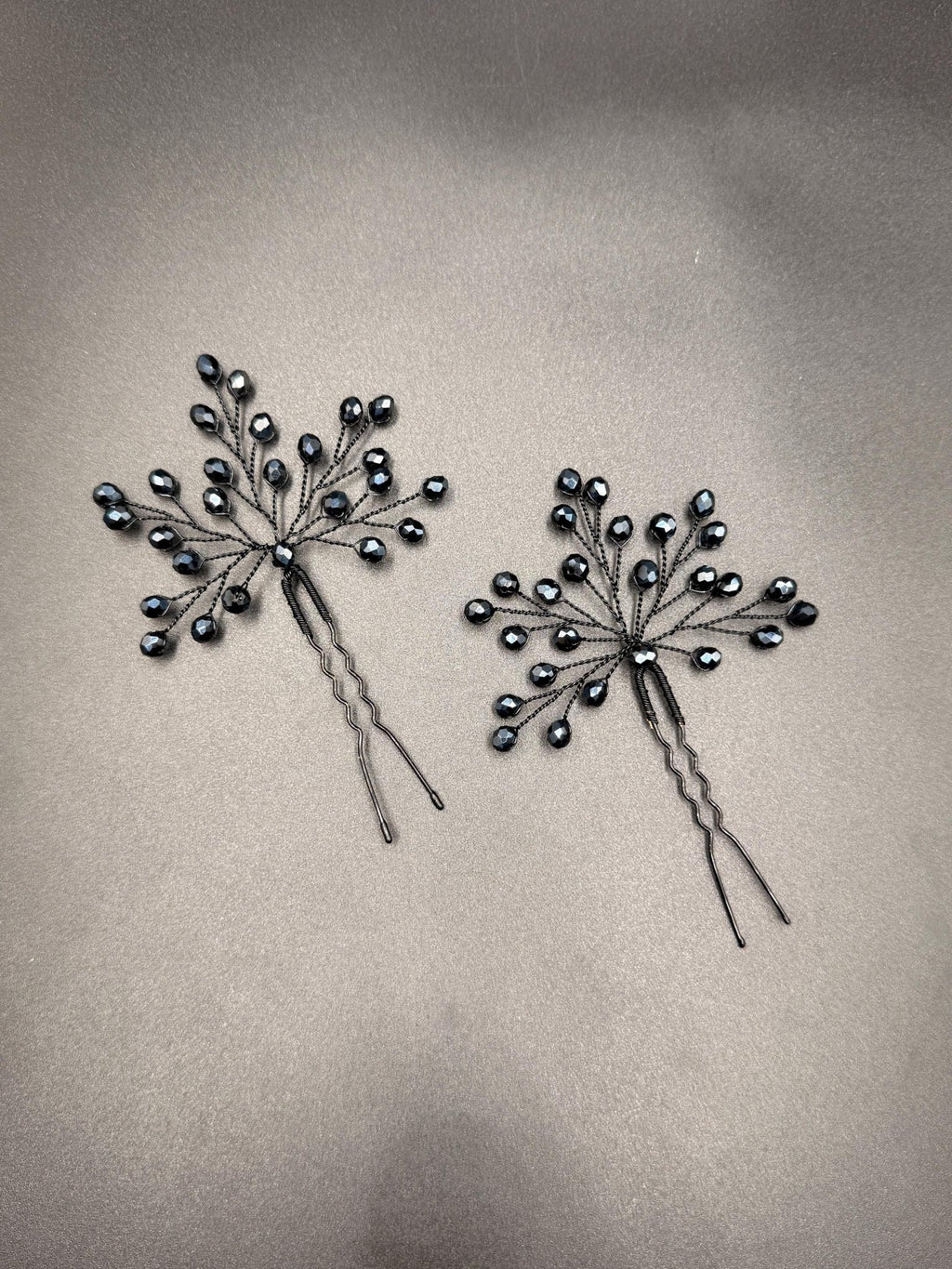 Braut Haarnadeln Dunkelblau Navy Kristall Strass Draht Haarschmuck - AVYRAA BRIDAL