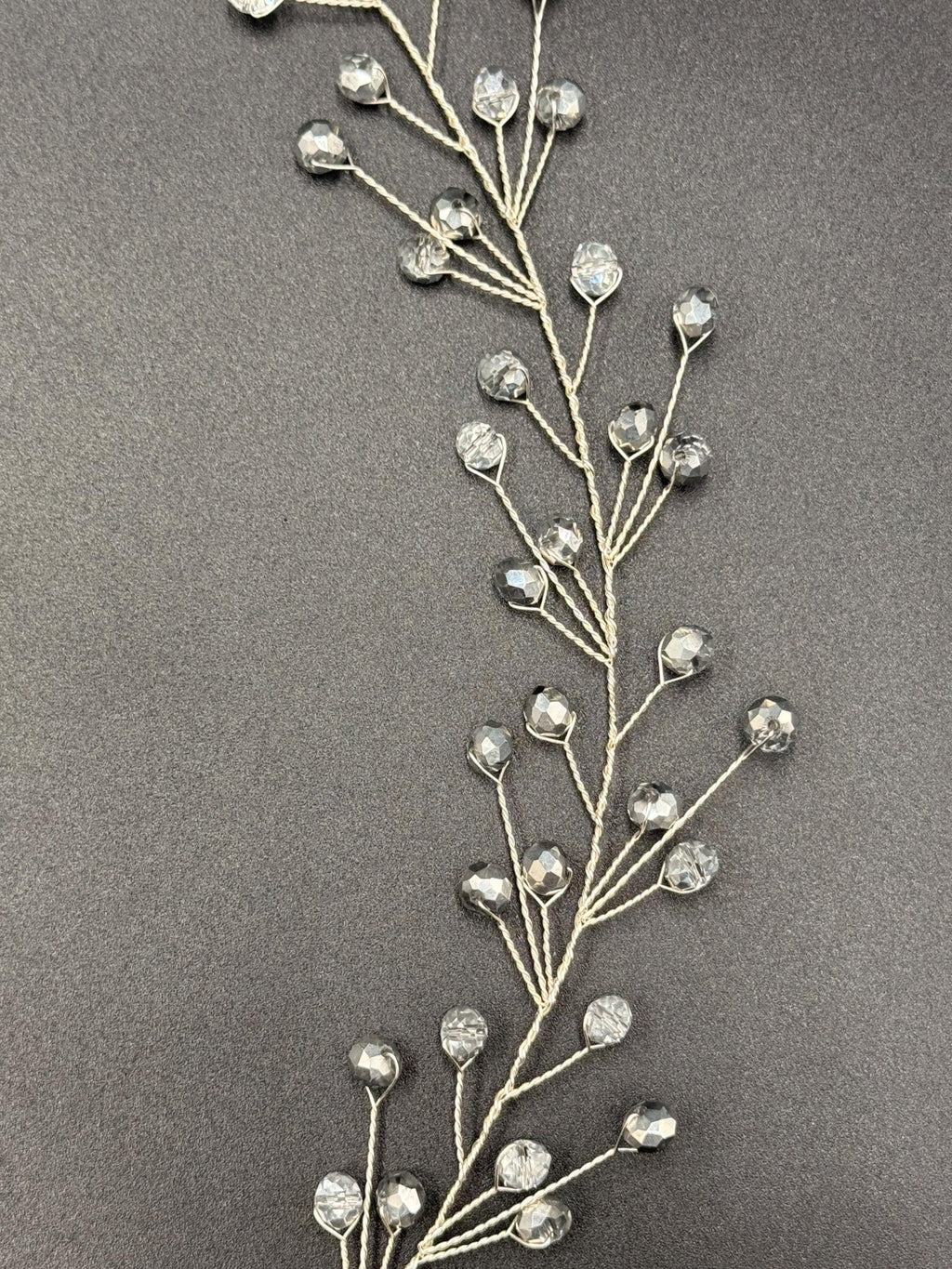 Braut Hair Vine Bicolor Silber Kristall Silberdraht Haarschmuck - AVYRAA BRIDAL