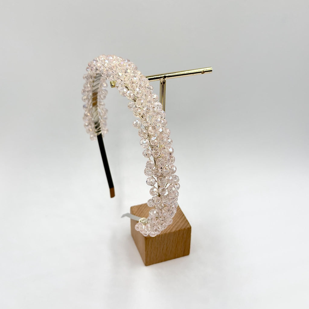 Braut Tiara Rosa Kristall Strass Draht Haarreif Haarschmuck - AVYRAA BRIDAL