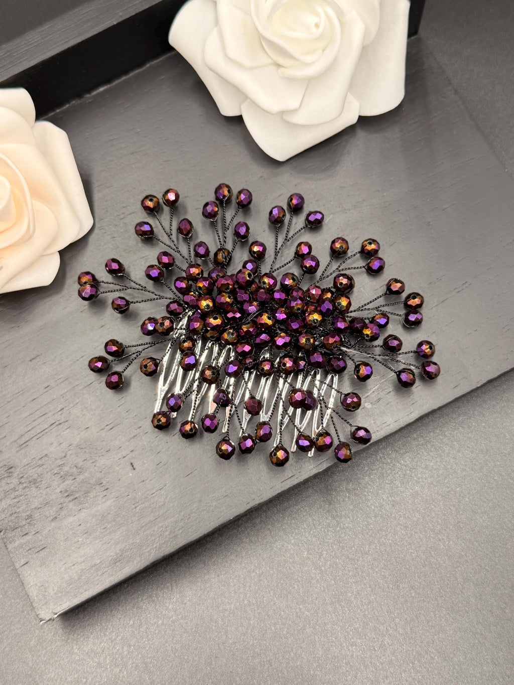 Dekorativer Kristall Haarkamm für elegante Hochzeitsfrisuren - AVYRAA BRIDAL
