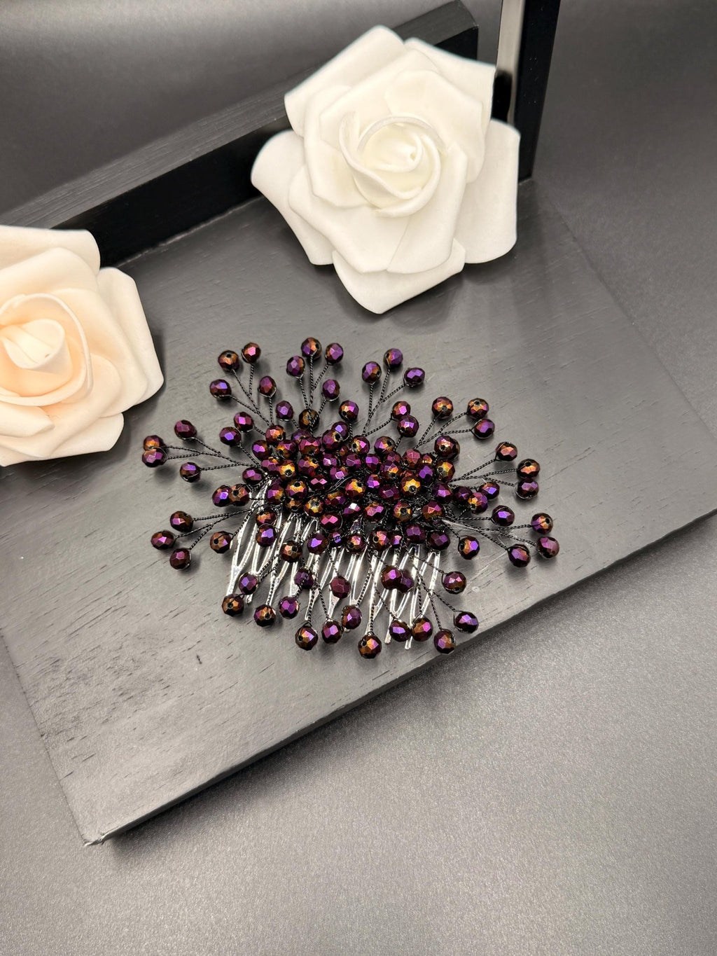 Dekorativer Kristall Haarkamm für elegante Hochzeitsfrisuren - AVYRAA BRIDAL