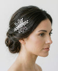Edler Kristall Haarkamm für Bräute | Hochzeits Haarschmuck, Bridal Hair Comb, Handgefertigter Accessoire, funkelnde Kristalle - AVYRAA BRIDAL