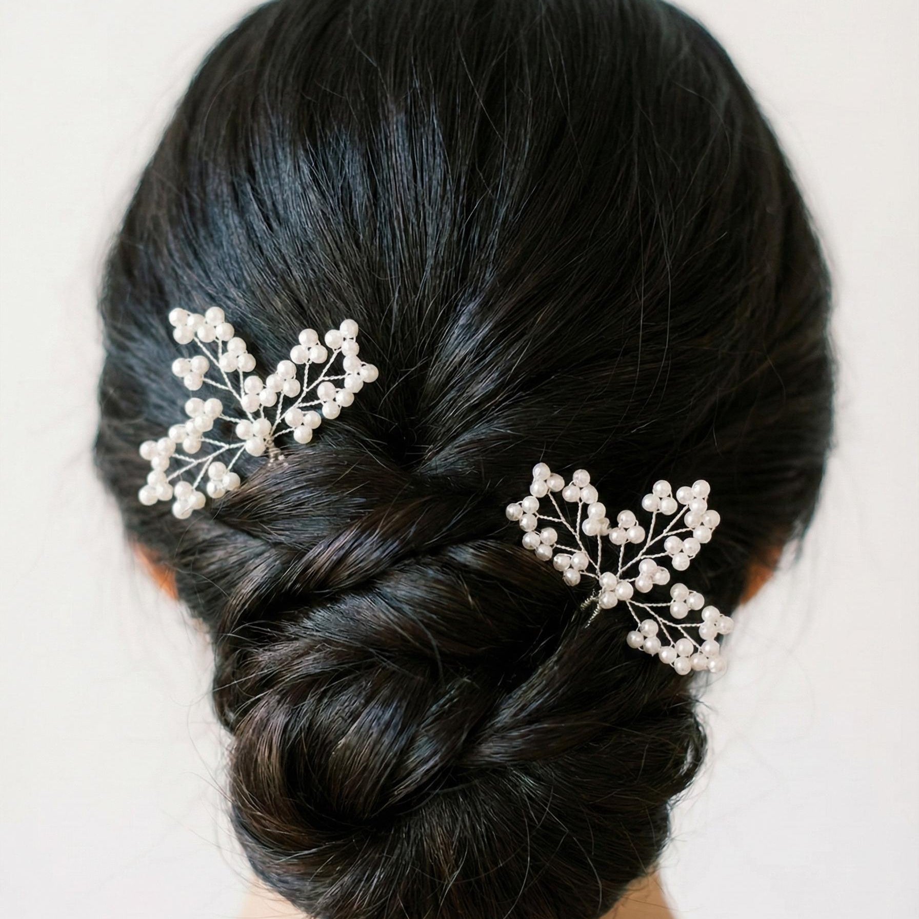 Florale Perlen Haarnadeln in Gold oder Silber - AVYRAA BRIDAL