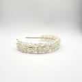Braut Haarreif Kristall Perlen Draht Haarband Haarschmuck
