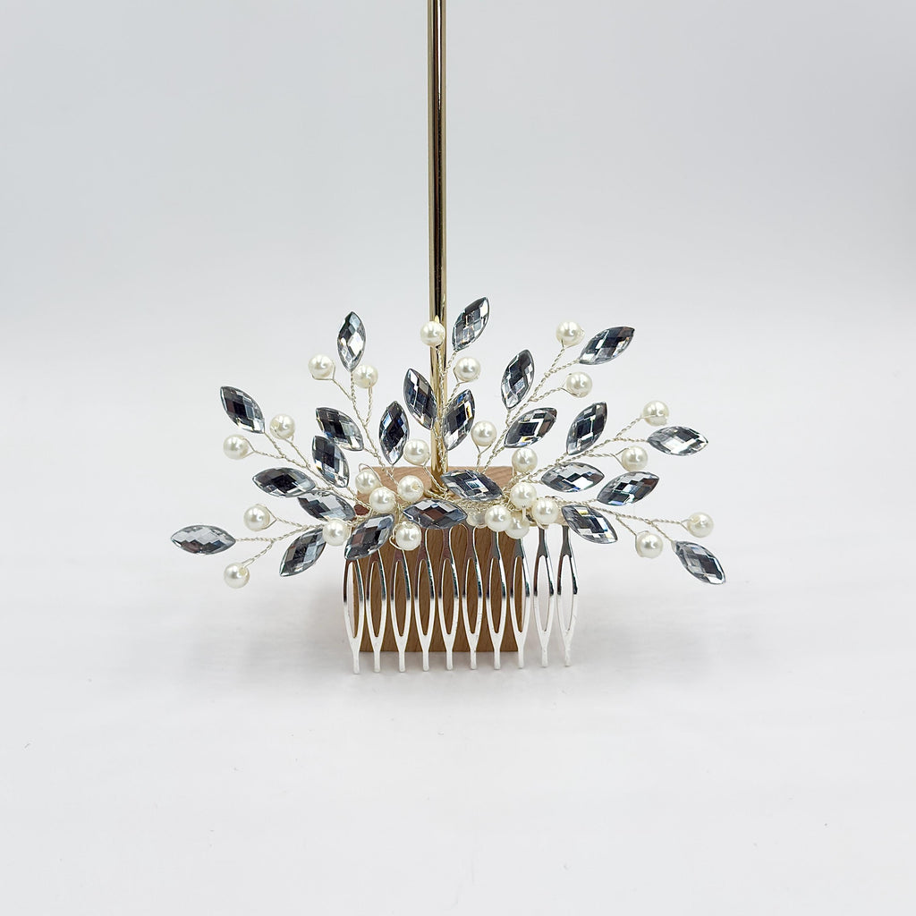 Braut Haarkamm mit funkelnden Ziersteinen, Bridal Crystal Comb, Wedding Hair Accessory, Rhinestone Hair Piece