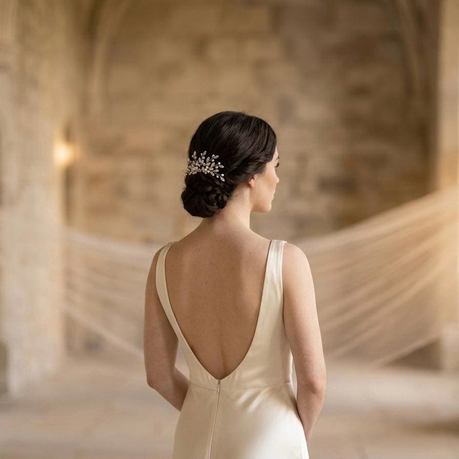 Braut Haarkamm mit funkelnden Ziersteinen, Bridal Crystal Comb, Wedding Hair Accessory, Rhinestone Hair Piece