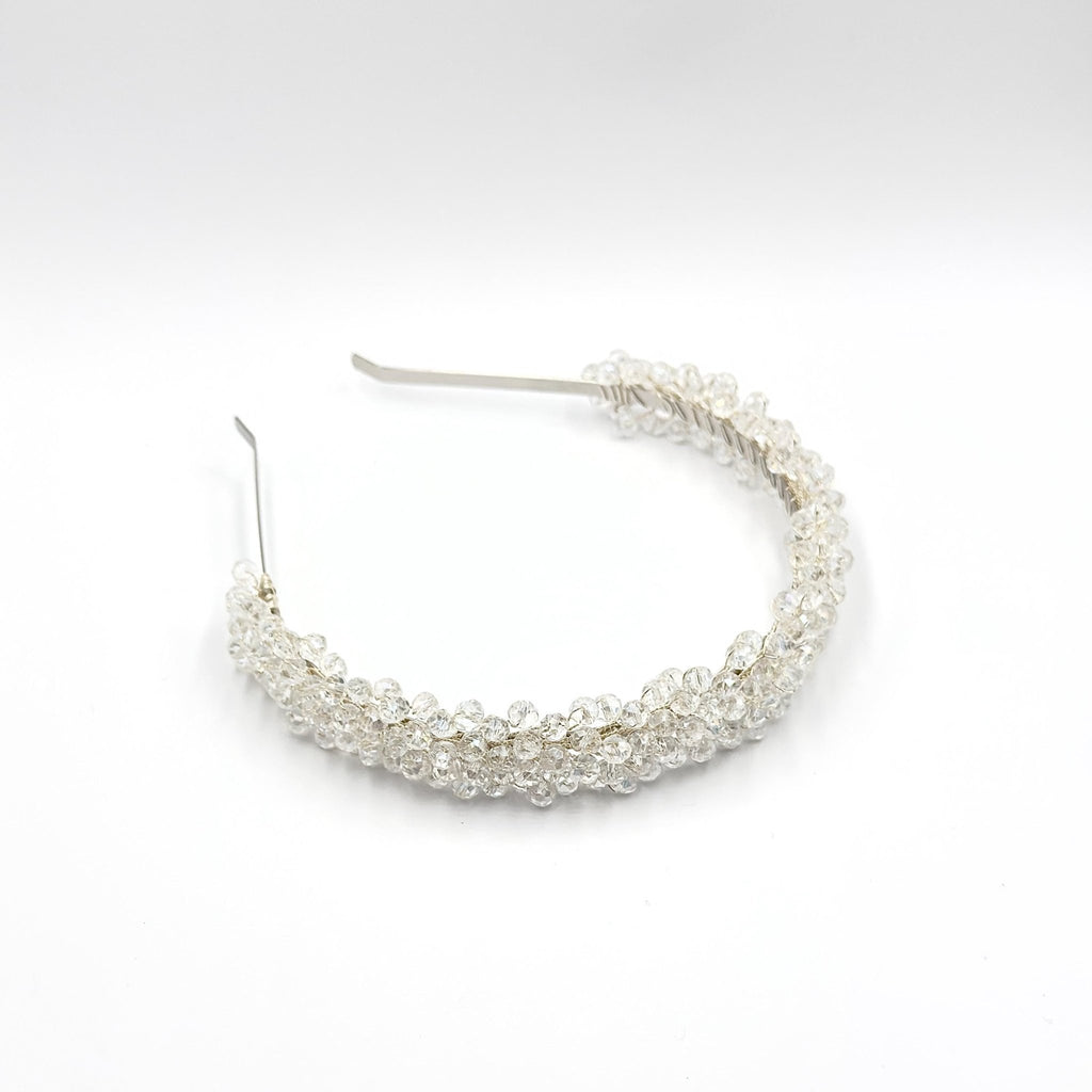 Klare Kristall Tiara mit Strass für Brautfrisuren - AVYRAA BRIDAL