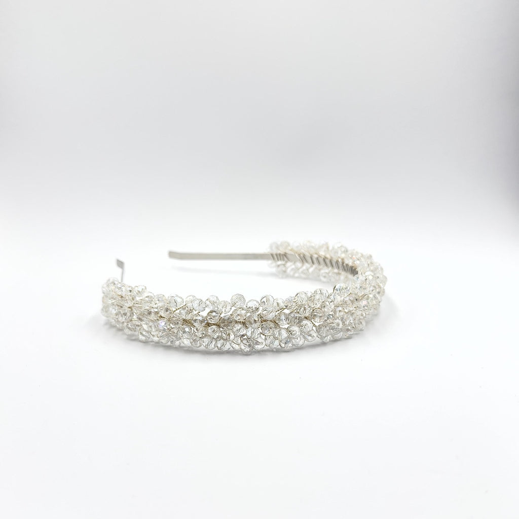 Klare Kristall Tiara mit Strass für Brautfrisuren - AVYRAA BRIDAL