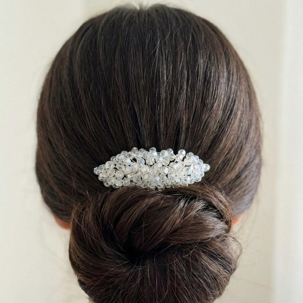 Klarer Kristall Haarkamm für Brautfrisuren - AVYRAA BRIDAL