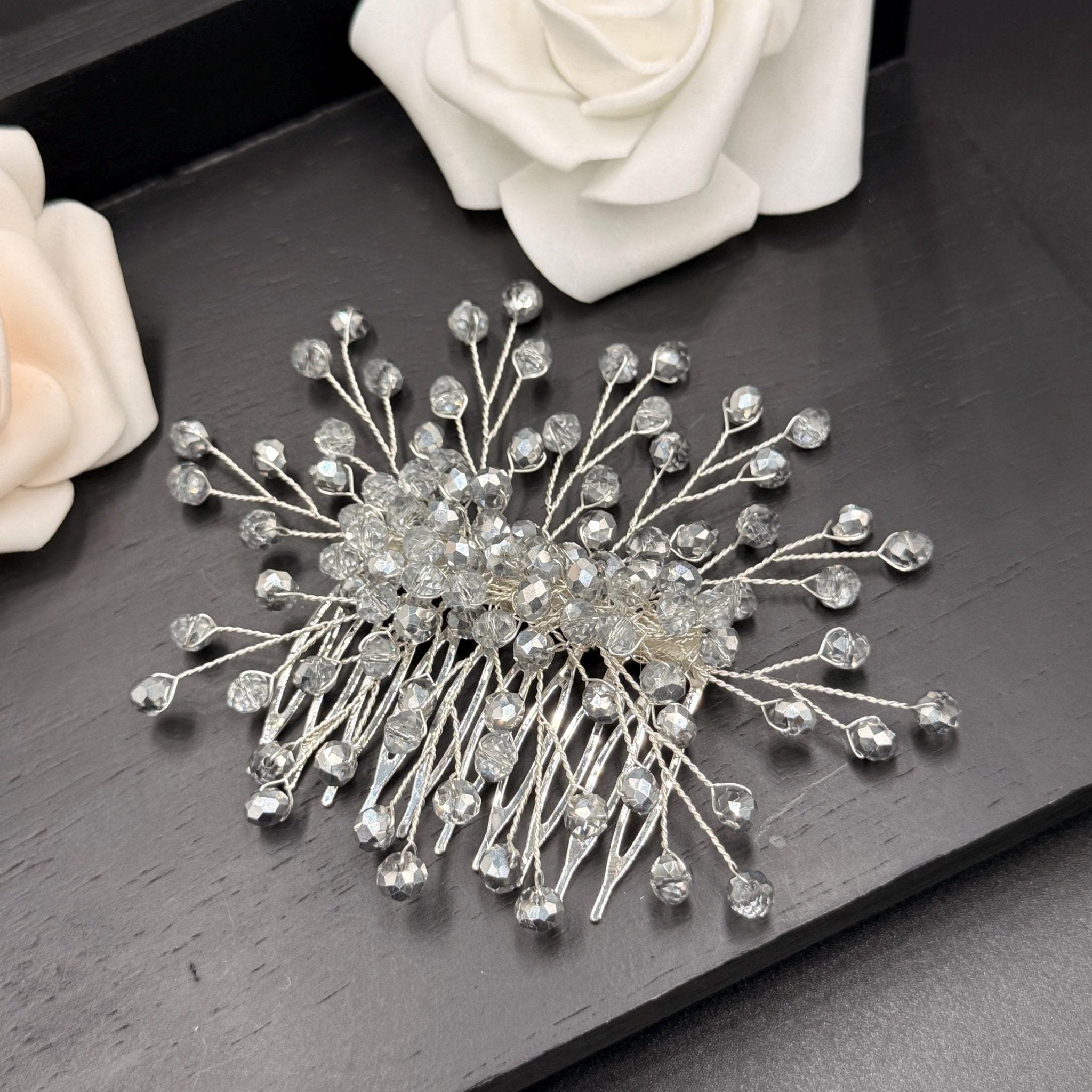 Kristall Braut Haarkamm für elegante Hochzeitsfrisuren - AVYRAA BRIDAL