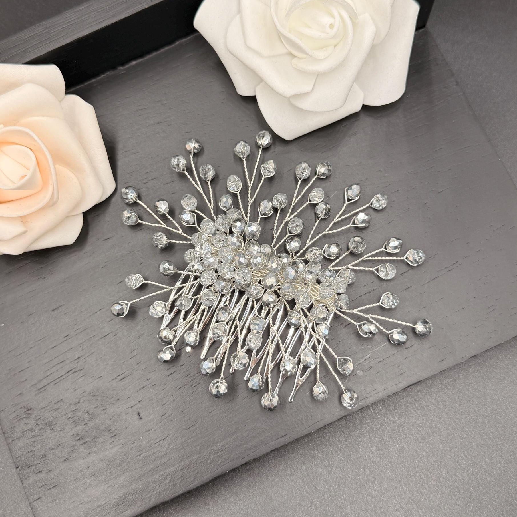 Kristall Braut Haarkamm für elegante Hochzeitsfrisuren - AVYRAA BRIDAL