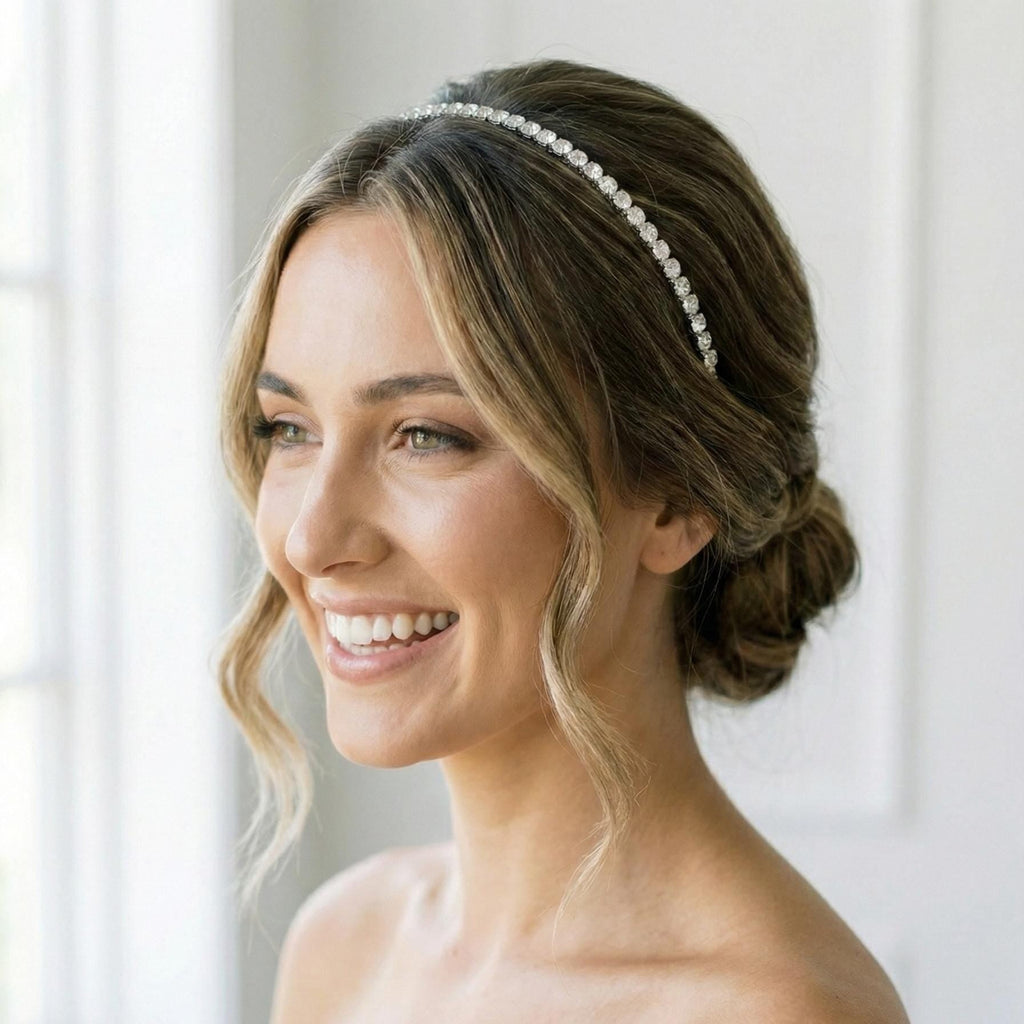 Kristall Braut Stirnband für elegante Hochzeitsfrisuren - AVYRAA BRIDAL