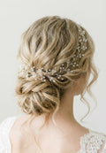 Kristall Hair Vine in Gold oder Silber für Bräute - AVYRAA BRIDAL