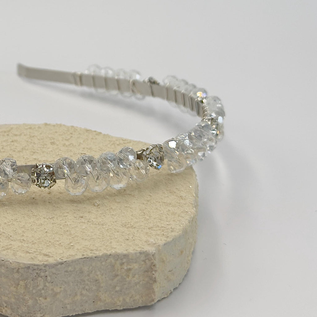 Kristallklarer Haarreif für Brautlook und festliche Anlässe - AVYRAA BRIDAL