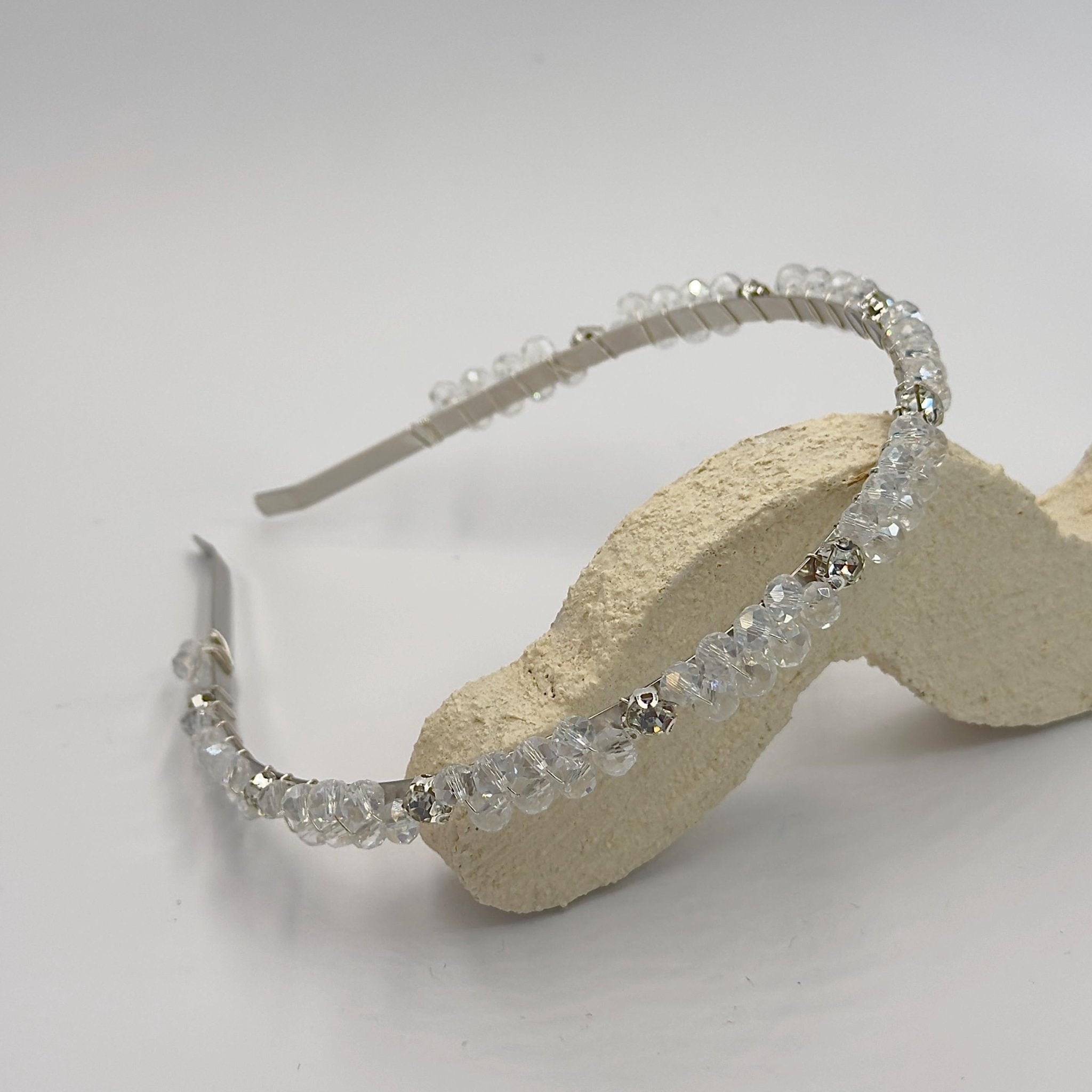 Kristallklarer Haarreif für Brautlook und festliche Anlässe - AVYRAA BRIDAL