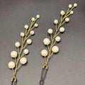 Perlen Haarnadeln in Gold oder Silber 9 cm - AVYRAA BRIDAL