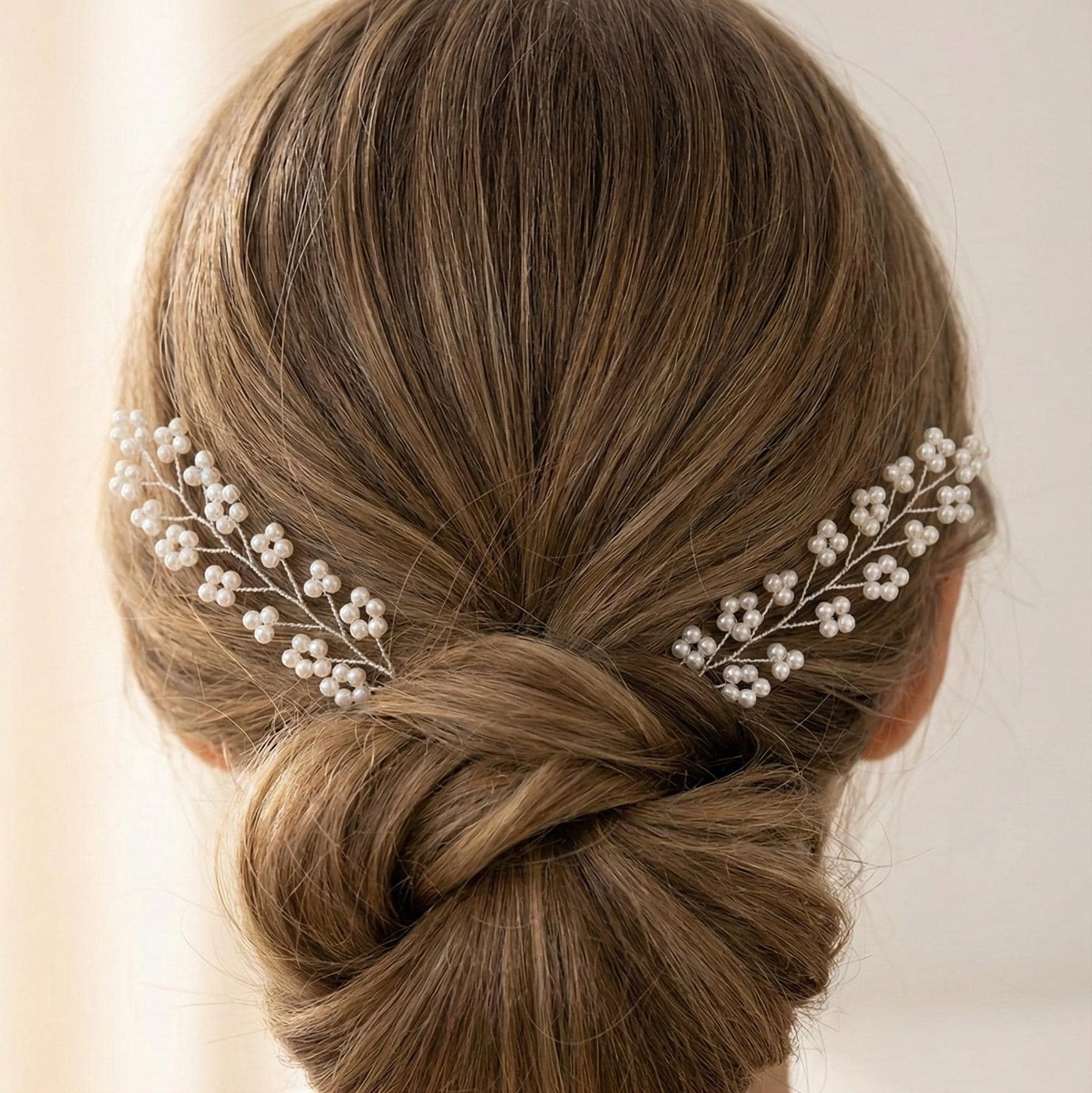 Perlen Haarnadeln in Gold oder Silber für Bräute - AVYRAA BRIDAL
