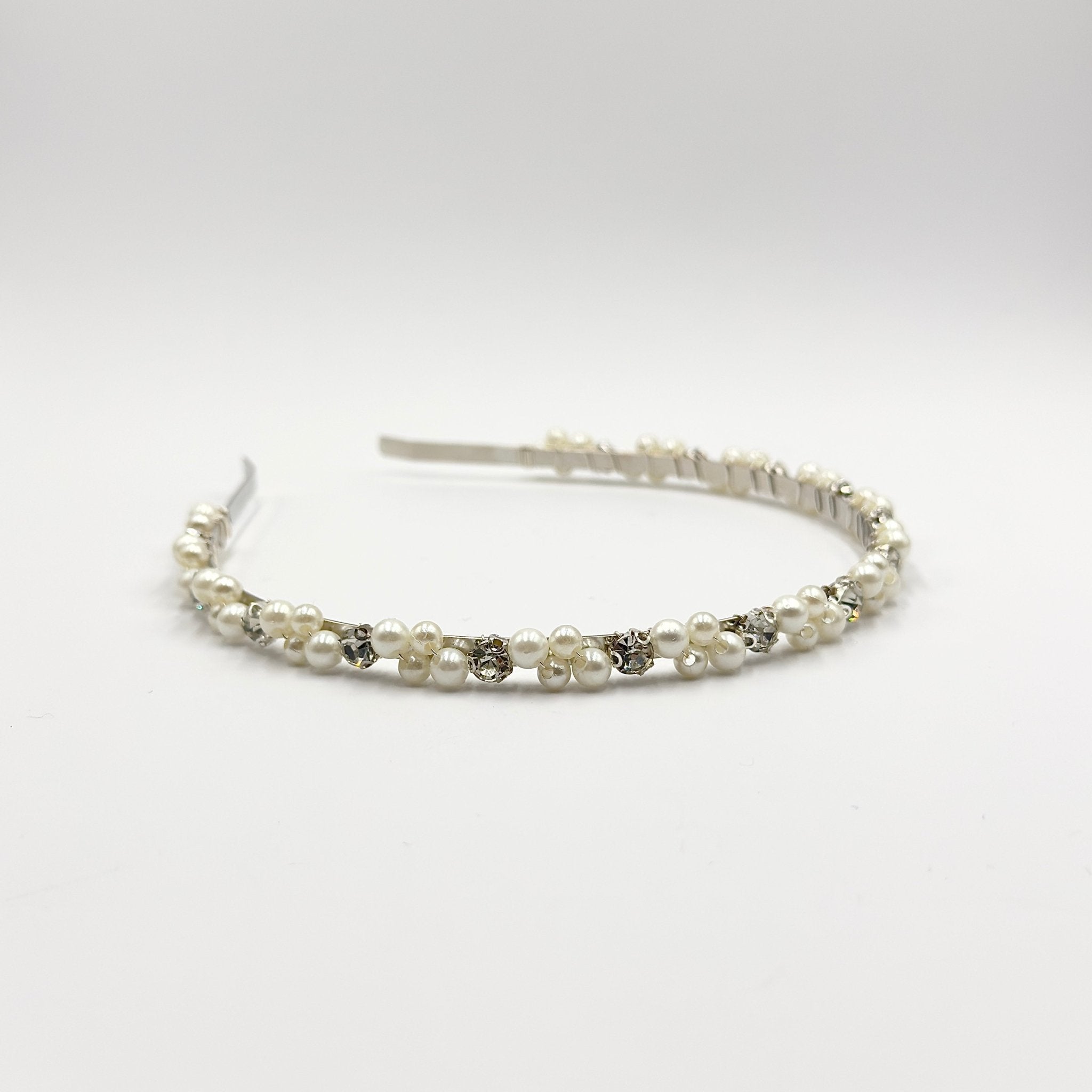 Perlen Kristall Haarreif für Braut, eleganter Hochzeit Haarschmuck - AVYRAA BRIDAL