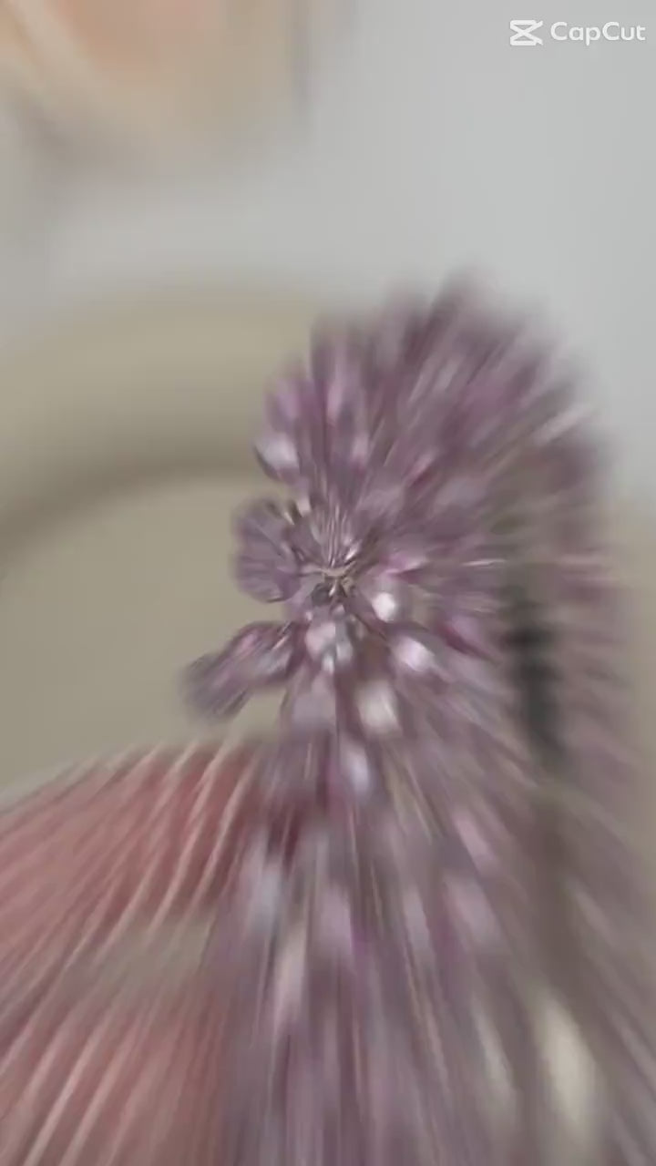 Rosa Braut Tiara mit funkelnden Kristallen