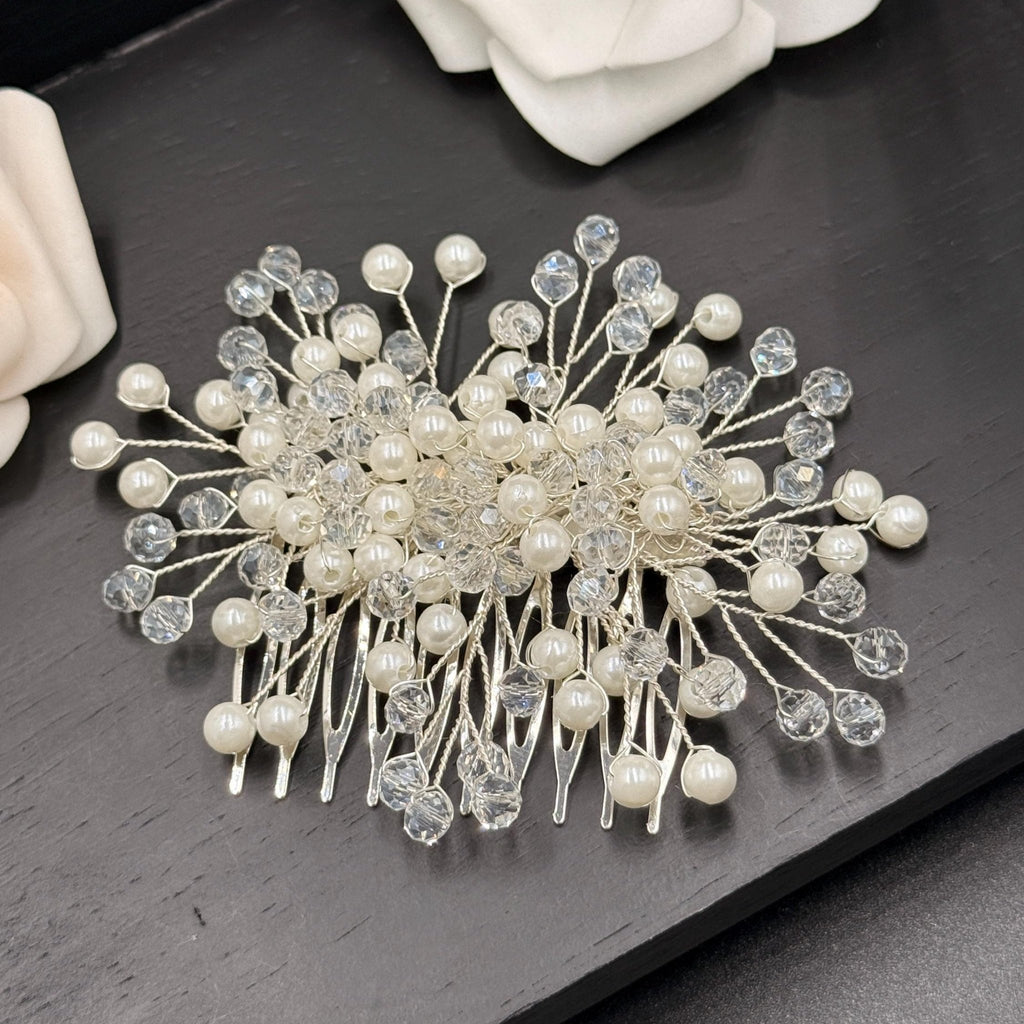 Romantischer Kristall Haarkamm für Bräute - AVYRAA BRIDAL