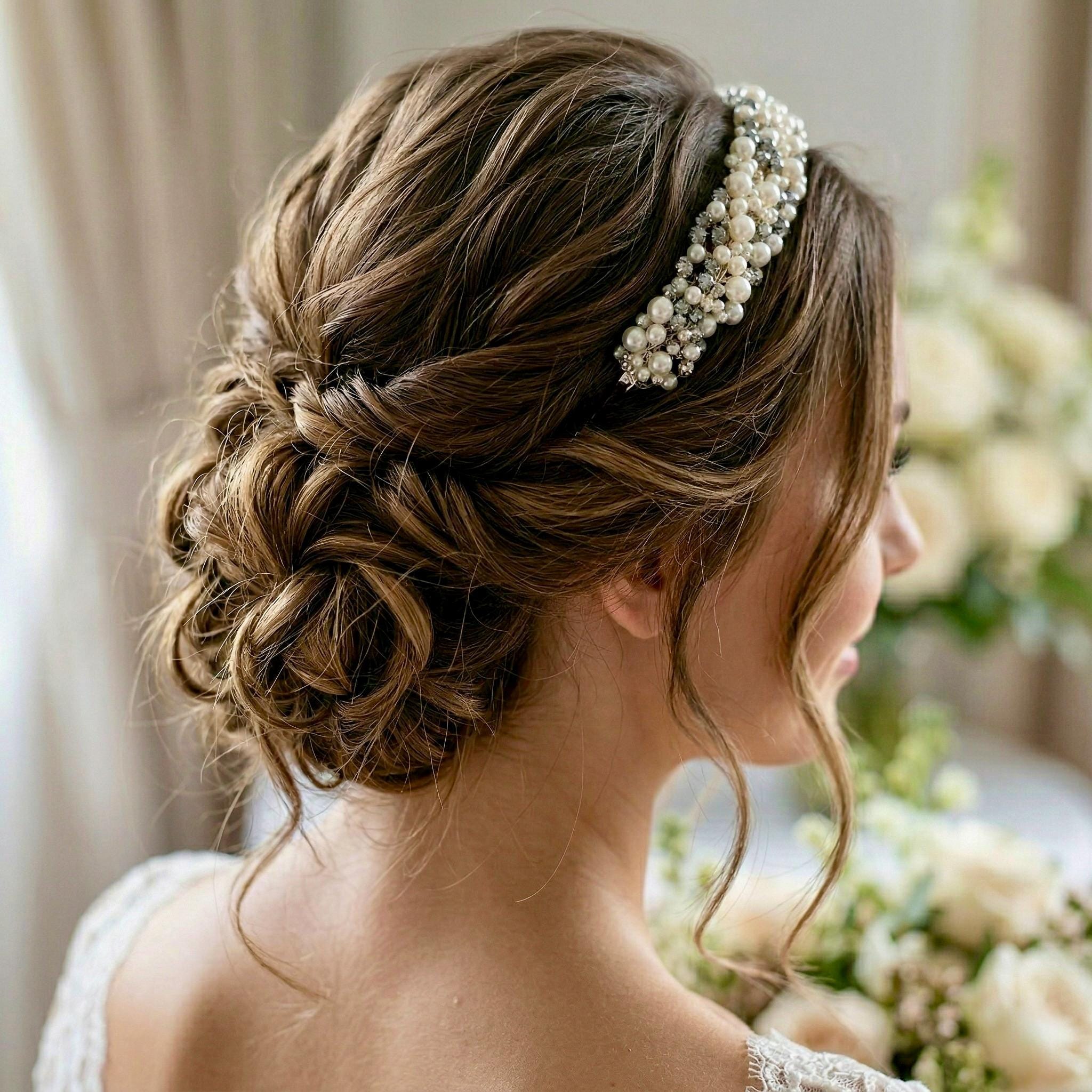 Silberne Kristall Tiara für funkelnde Brautfrisuren - AVYRAA BRIDAL