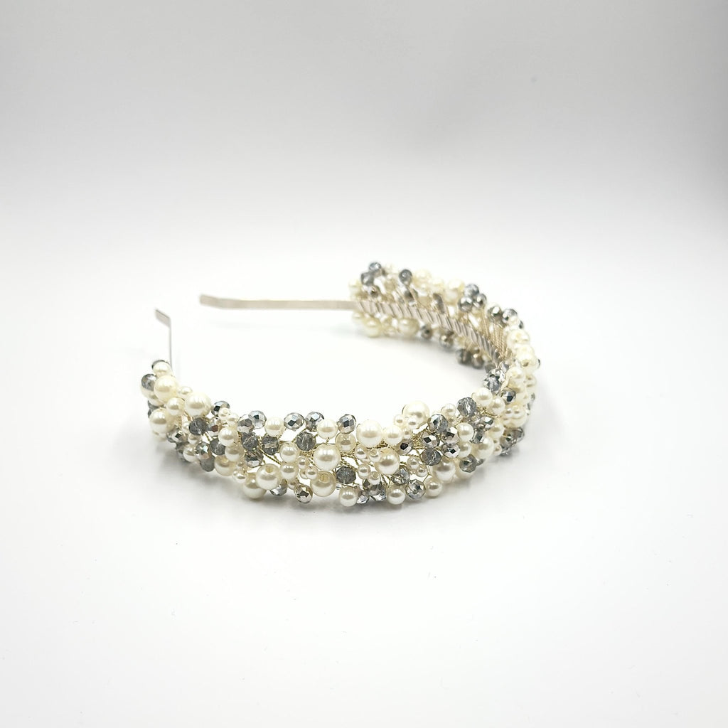 Silberne Kristall Tiara für funkelnde Brautfrisuren - AVYRAA BRIDAL